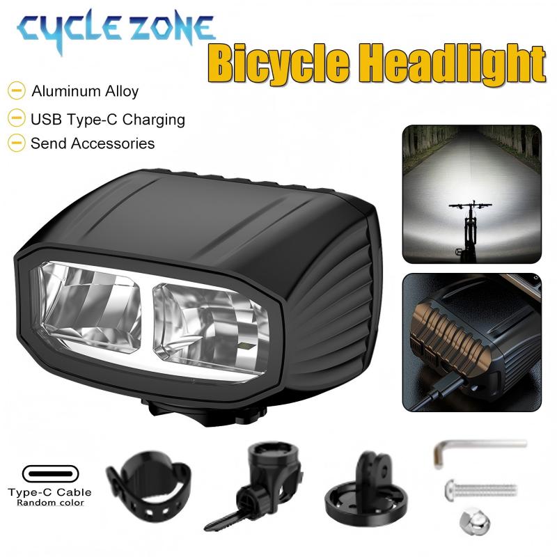 Cycling Zones - Bike Front Light Aluminum Alloy Bicycle