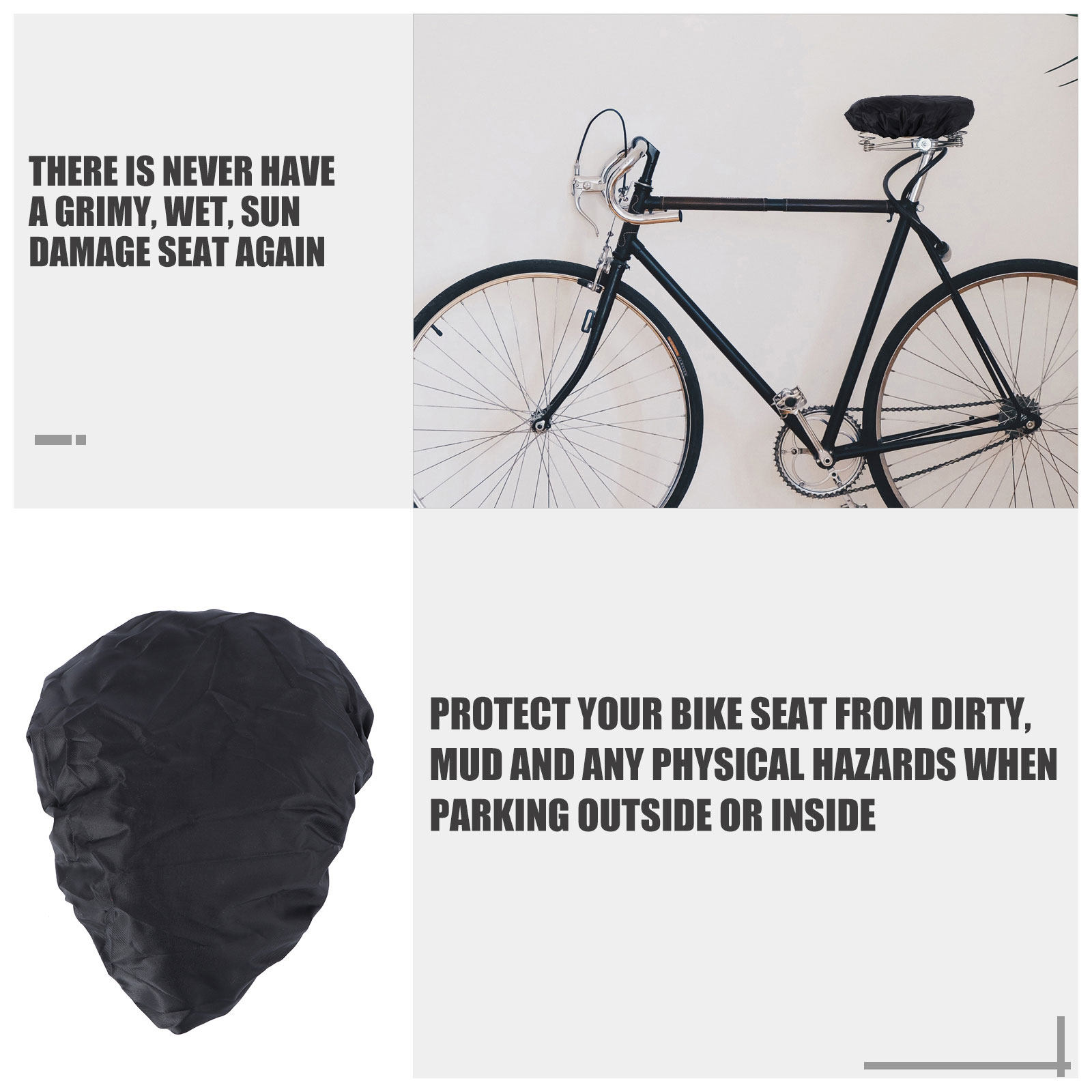 4Pcs Waterproof Bike Seat Cove - Cycling Commute Rain 评论和价格