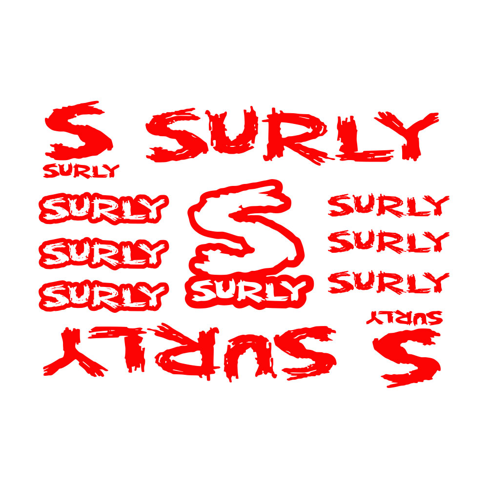 11Pcs Surly Bicycle Frame Stic - Cycling Quote 评论和价格