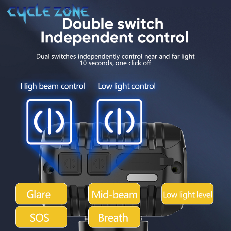 Bike Front Light Aluminum Allo - Cycling Zones 评论和价格