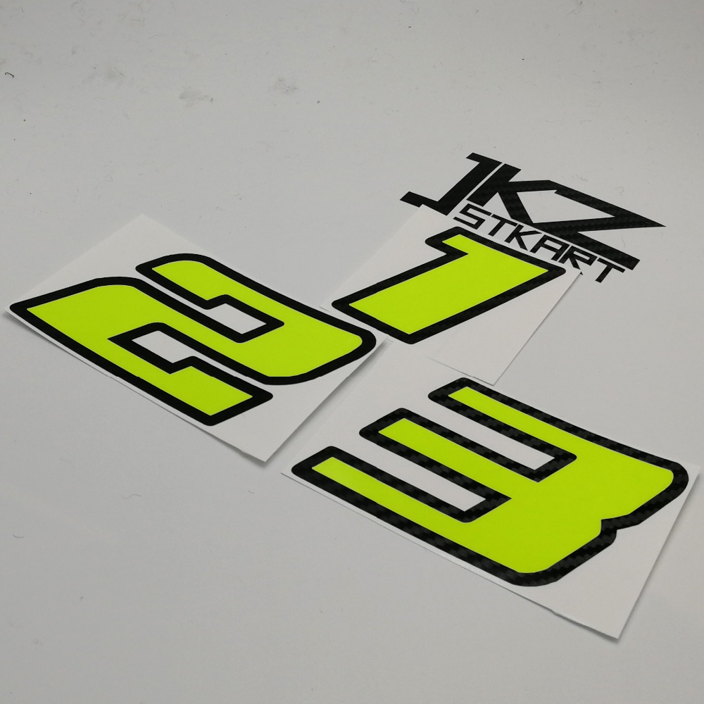JKZ STKART Neon Number Sticker - Cycling Quote 评论和价格