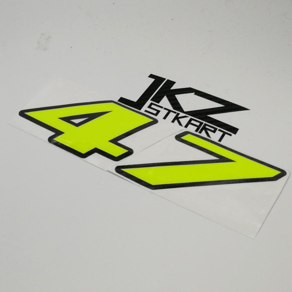 JKZ STKART Neon Number Sticker - Cycling Quote 评论和价格