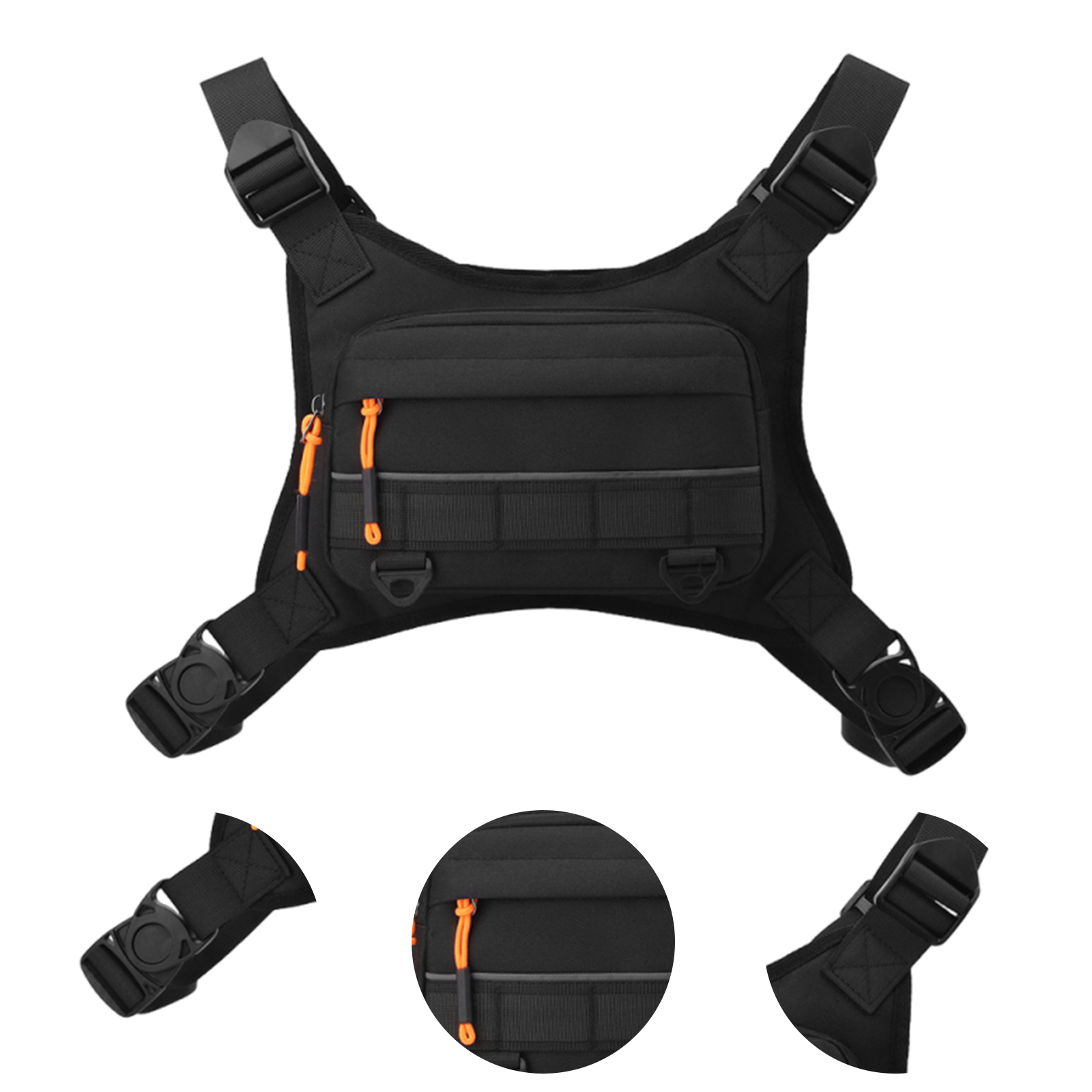 Outdoor Vest Bag with Reflecti - Reflective Vest Cycling 评论和价格