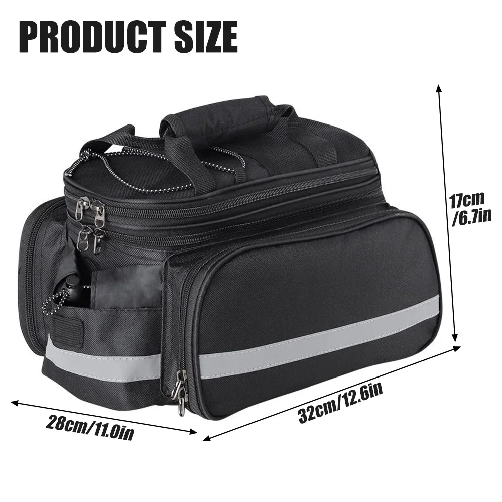 Bicycle Trunk Bag 27L Bicycle  - Cycling Commute Rain 评论和价格